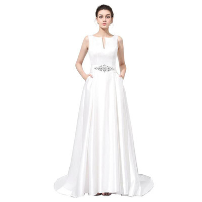 2018 Luxury White Satin Long Evening Dress Sexy Backless Waist With Crystal Party Gown Custom Prom Dress
2018 Luxury White Satin Long Evening Dress Sexy Backless Waist With Crystal Party Gown Custom Prom Dress