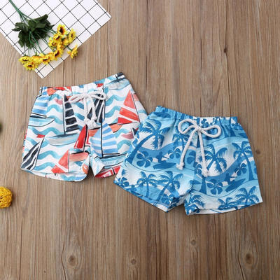 Kid Baby Boys Summer Elastic Waistband Short Pants Beach Shorts