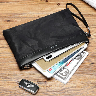 Golf GOLF Mens Handbags Nylon with Microfiber Leather Envelope Bag Large Capacity Wrist Bag Fashion Camouflage Clutch S9BV3999J Black
Golf GOLF Mens Handbags Nylon with Microfiber Leather Envelope Bag Large Capacity Wrist Bag Fashion Camouflage Clutch S9BV3999J Black