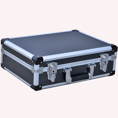 Multi functional reinforced aluminum alloy ABS travel suitcase bag portable toolbox Instrument storage business box luggage bags