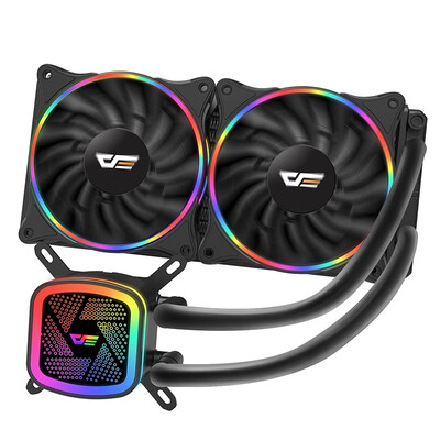 darkFlash DT240 240mm Water Liquid Cooling AIO Cooler Radiator with 120mm LED Rainbow Lighting Case Fan CPU Cooler
darkFlash DT240 240mm Water Liquid Cooling AIO Cooler Radiator with 120mm LED Rainbow Lighting Case Fan CPU Cooler