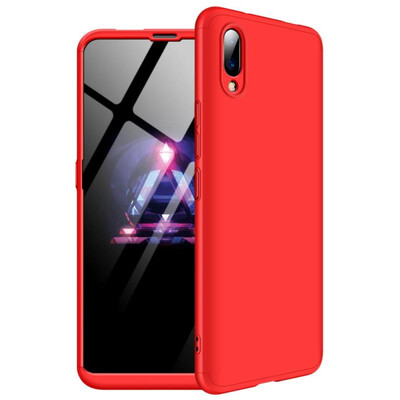 MOONCASE Vivo NEX S front fingerprint Three-section all-inclusive shield - red