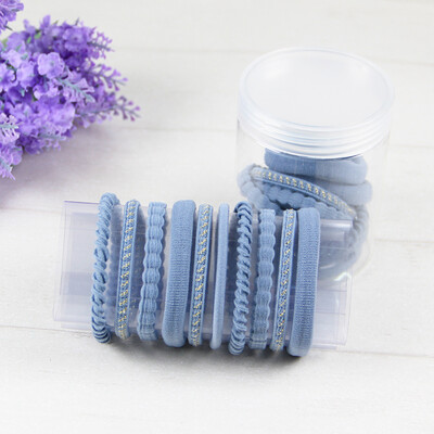 UPLUS Korean simple fresh high elastic hair band head rope set 20 smog blue skin lash rope ties hair ponytail headwear
UPLUS Korean simple fresh high elastic hair band head rope set 20 smog blue skin lash rope ties hair ponytail headwear