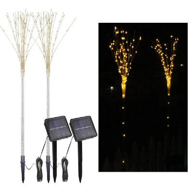 2 Pack Solar Fireworks Tree Lights With Light Sensor 100-LEDs DIY Shape Warm White Garden Decorative Lawn Light Pathway Lamp
2 Pack Solar Fireworks Tree Lights With Light Sensor 100-LEDs DIY Shape Warm White Garden Decorative Lawn Light Pathway Lamp