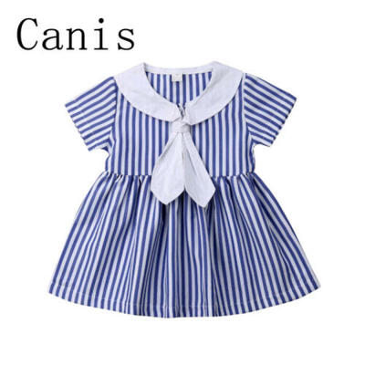 Princess Kids Baby Girls Striped Dress Short Sleeve Party Pageant Dress Clothes
Princess Kids Baby Girls Striped Dress Short Sleeve Party Pageant Dress Clothes