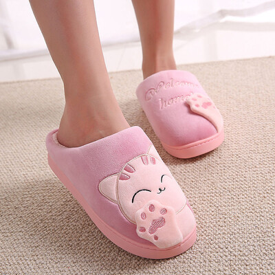 Rose Women Winter Home Slippers Cartoon Cat Non-slip Warm Indoors Bedroom Floor Shoes
Rose Women Winter Home Slippers Cartoon Cat Non-slip Warm Indoors Bedroom Floor Shoes