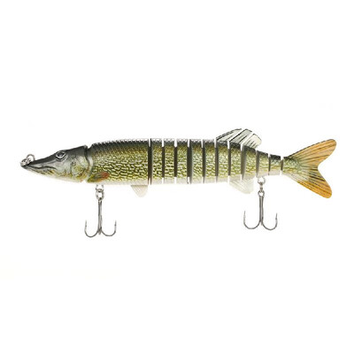New Outdoor Fishing Accessories Multi-Jointed Hard Fishing Lure Life-like Swimbait Crank Bait 2 Treble Hooks
New Outdoor Fishing Accessories Multi-Jointed Hard Fishing Lure Life-like Swimbait Crank Bait 2 Treble Hooks