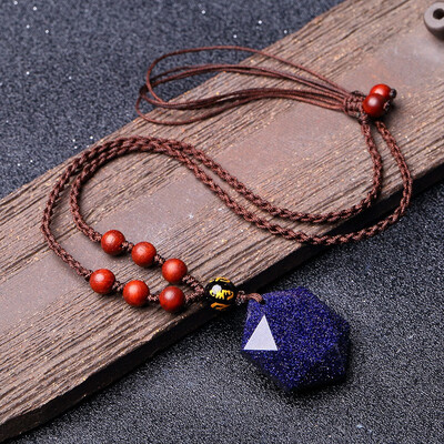 Obsidian Pendant Starry Crystal Pendant Jewelry 
Obsidian Pendant Starry Crystal Pendant Jewelry