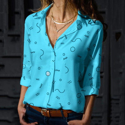 Starmoon Womens Fashion Casual Long Sleeve Botton Chiffon Print Shirt V Neck Blouses
Starmoon Womens Fashion Casual Long Sleeve Botton Chiffon Print Shirt V Neck Blouses