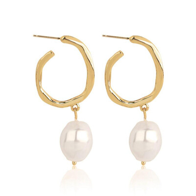 2019 new brand design irregular gold series earrings generous simple temperament pendant earrings Korean earrings for women
2019 new brand design irregular gold series earrings generous simple temperament pendant earrings Korean earrings for women