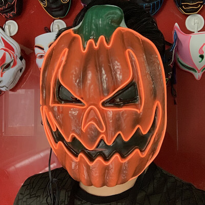 EL Light Up Pumpkin Halloween Mask Halloween Horror Mask Halloween Cosplay Party Mascara Horror Mascarillas Glowing Mask
EL Light Up Pumpkin Halloween Mask Halloween Horror Mask Halloween Cosplay Party Mascara Horror Mascarillas Glowing Mask