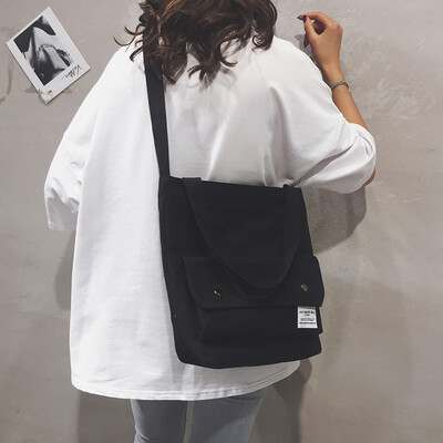 One shoulder tote bag female 2019 new casual handbag bag package tide Korean version of the wild large capacity canvas Messenger bag
One shoulder tote bag female 2019 new casual handbag bag package tide Korean version of the wild large capacity canvas Messenger bag