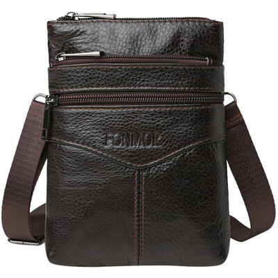 Tailored Men First Layer Leather Pockets Shoulder Bag Messenger Bag Mobile Phone Bag
Tailored Men First Layer Leather Pockets Shoulder Bag Messenger Bag Mobile Phone Bag
