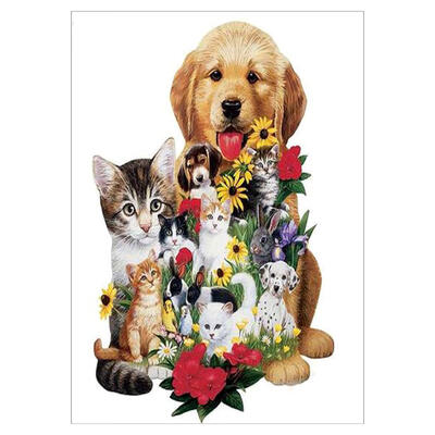 Cat Dog Rabbit 5D Round Diamond Painting Embroidery DIY Cross Stitch Set 
Cat Dog Rabbit 5D Round Diamond Painting Embroidery DIY Cross Stitch Set