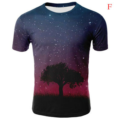 Fashion Galaxy Space 3D Print T-shirt Men Short Sleeve Tee Tops Blouse Hot
Fashion Galaxy Space 3D Print T-shirt Men Short Sleeve Tee Tops Blouse Hot