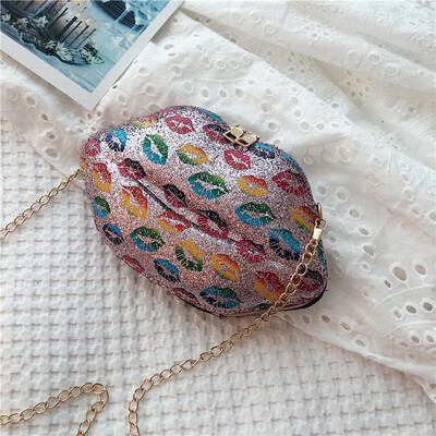 2019 new casual wild chic lip print personality Messenger bag female fashion tide sequins lips chain shoulder bag
2019 new casual wild chic lip print personality Messenger bag female fashion tide sequins lips chain shoulder bag