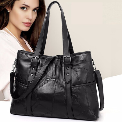 Tailored Women Sheepskin Stitching Handbag Soft Leather Large Capacity Shoulder Bag
Tailored Women Sheepskin Stitching Handbag Soft Leather Large Capacity Shoulder Bag