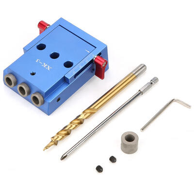Greensen Pocket Hole Drilling Kit Woodworking Oblique Drill Guide Set Positioner Locator Tool
Greensen Pocket Hole Drilling Kit Woodworking Oblique Drill Guide Set Positioner Locator Tool