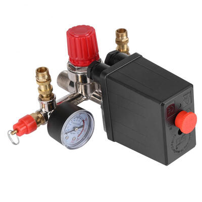 Greensen Air Compressor Pressure Control Switch Valve Regulator 90-120 PSI with Double Gauges
Greensen Air Compressor Pressure Control Switch Valve Regulator 90-120 PSI with Double Gauges