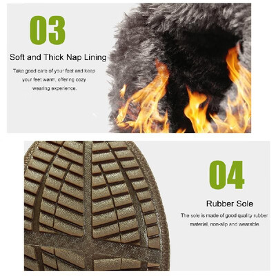 Outdoor Water-resistant Non-slip Snow Boots Slip-on Winter Warm Shoes for Men&Women
Outdoor Water-resistant Non-slip Snow Boots Slip-on Winter Warm Shoes for Men&Women