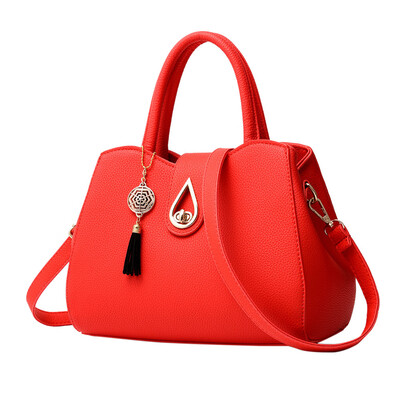 Tailored Fashion Women Lichee Pattern Crossbody Bag Shoulder Bag Messenger Bag Black