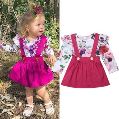 2PCS Newborn Baby Girls Long Sleeve Flower Tops Romper Suspender Skirt Dress Outfits Clothes Set
2PCS Newborn Baby Girls Long Sleeve Flower Tops Romper Suspender Skirt Dress Outfits Clothes Set