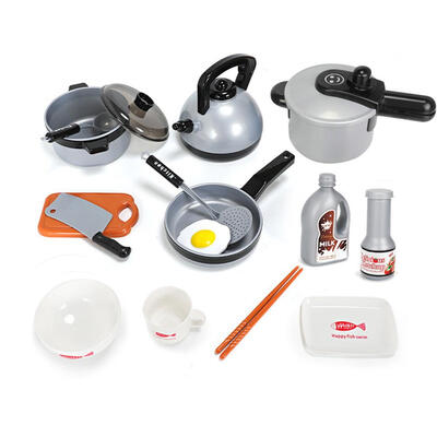 15pcsset Kids Play House Kitchen Toys Cookware Cooking Utensils Pots Pans