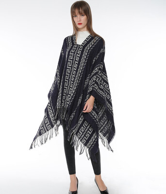 Autumn&winter warm retro national wind jacquard solid color large scarf men&women long split travel shawl cloak coat
Autumn&winter warm retro national wind jacquard solid color large scarf men&women long split travel shawl cloak coat