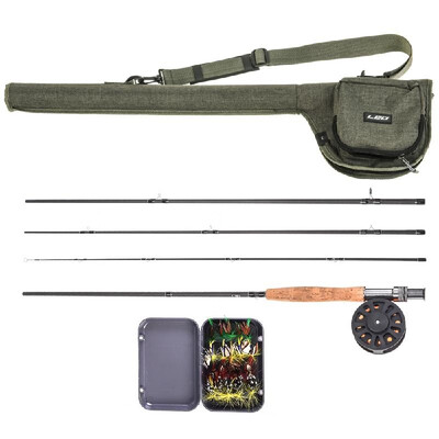 9 Fly Fishing Rod&Reel Combo with Carry Bag 20 Flies Complete Starter Package Fly Fishing Kit
9 Fly Fishing Rod&Reel Combo with Carry Bag 20 Flies Complete Starter Package Fly Fishing Kit