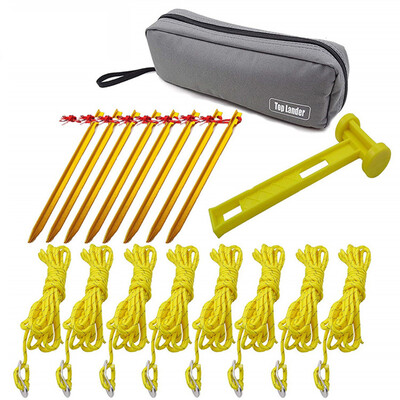 Outdoor Camping Tent Tool Set Including Hammer Tent Rope Tent Pegs Storage Bag Camping Tent Canopy Accessories
Outdoor Camping Tent Tool Set Including Hammer Tent Rope Tent Pegs Storage Bag Camping Tent Canopy Accessories