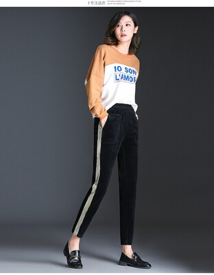 Corduroy pencil pants for womens new autumnwinter 2018 corduroy sport casual pants for women with high waist&small feet
Corduroy pencil pants for womens new autumnwinter 2018 corduroy sport casual pants for women with high waist&small feet