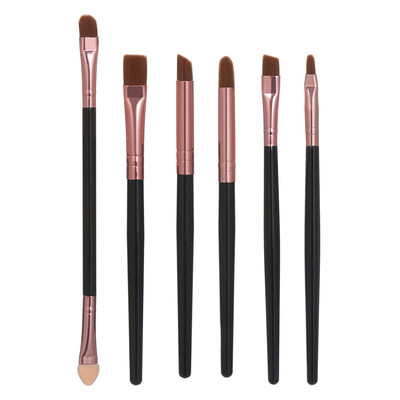 Toponeto 6PCS Cosmetic Makeup Brush Lip Makeup Brush Eyeshadow Brush