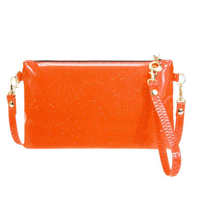 Women Zipper Shoulder Coin Bag PU Sequins Crossbody Mini Clutch Wristlets