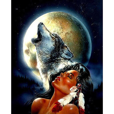 5D DIY Full Drill Diamond Painting Moon Wolf Cross Stitch Embroidery Mosaic
5D DIY Full Drill Diamond Painting Moon Wolf Cross Stitch Embroidery Mosaic
