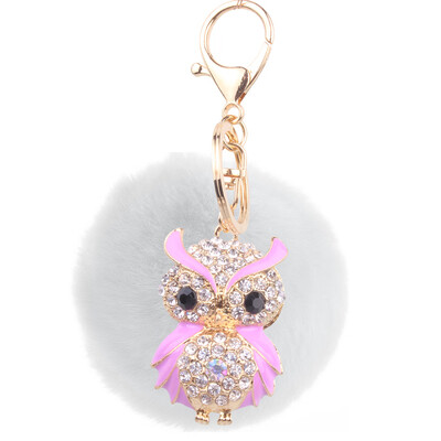 Car Keychain Handmade Cute Creative Plush Owl Rex Rabbit Hairball Crystal Rhinestone Jewelry Bag Pendant
Car Keychain Handmade Cute Creative Plush Owl Rex Rabbit Hairball Crystal Rhinestone Jewelry Bag Pendant