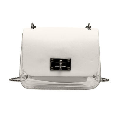 2pcsset Clear Shoulder Messenger Handbags Women Chain Crossbody Bag Clutch
