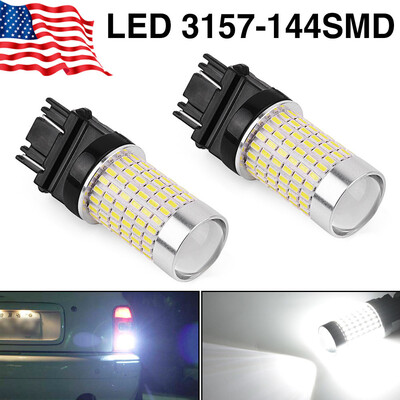 2X 3157 3156 144 SMD 2800 Lumens White Backup Reverse High Power LED Light Bulbs 
2X 3157 3156 144 SMD 2800 Lumens White Backup Reverse High Power LED Light Bulbs