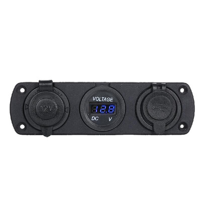 USB Car Ch-arger Adapter with 42A Dual USB Ports & 12V Power Socket Digital Voltage Meter USB Charging Socket
USB Car Ch-arger Adapter with 42A Dual USB Ports & 12V Power Socket Digital Voltage Meter USB Charging Socket