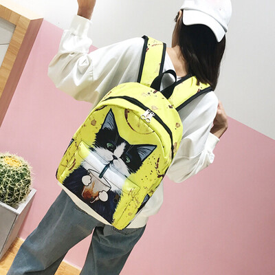 Tailored Cute Cat Backpack School Women Backpacks Girls Funny Cats Canvas Shoulder Bag BU
Tailored Cute Cat Backpack School Women Backpacks Girls Funny Cats Canvas Shoulder Bag BU
