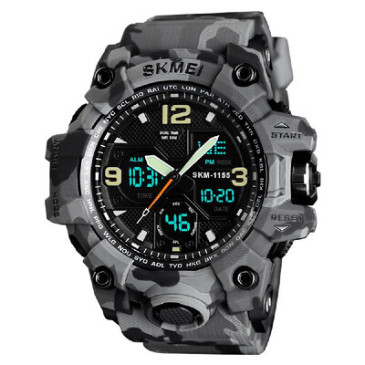 SKMEI 1155B Quartz Digital Electronic Men Watch Fashion Casual Outdoor Sports Male Wristwatch Dual Time Date Week Chrono Alarm 5AT
SKMEI 1155B Quartz Digital Electronic Men Watch Fashion Casual Outdoor Sports Male Wristwatch Dual Time Date Week Chrono Alarm 5AT