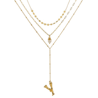 Gold Color Initial natural freshwater pearl Necklace Personalized Letter Necklace Jewelry For Women Accessories Girlfriend Gift
Gold Color Initial natural freshwater pearl Necklace Personalized Letter Necklace Jewelry For Women Accessories Girlfriend Gift