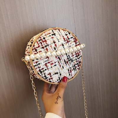 2019 new fashion pearl handbag female literary sen woven bag casual wild chain shoulder Messenger bag
2019 new fashion pearl handbag female literary sen woven bag casual wild chain shoulder Messenger bag