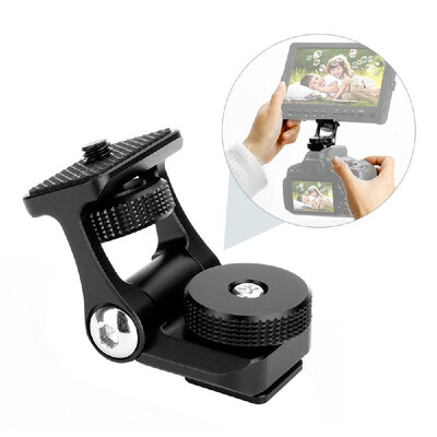 Video Monitor Cold Shoe Mount Adapter Holder Bracket 180° Rotation 14 Inch Screw for DSLR Camera Camcorder LED Video Light Microp
Video Monitor Cold Shoe Mount Adapter Holder Bracket 180° Rotation 14 Inch Screw for DSLR Camera Camcorder LED Video Light Microp