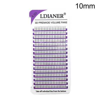 Gobestart Individual False Eye Lashes Wave Mink 01D Black Silk Eyelashes Extension