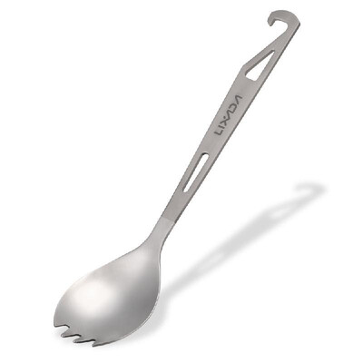 Lixada Half Polished Titanium Spork with Bottle Opener Lightweight Outdoor Dinner Spoon Fork for Travel Camping Backpacking
Lixada Half Polished Titanium Spork with Bottle Opener Lightweight Outdoor Dinner Spoon Fork for Travel Camping Backpacking