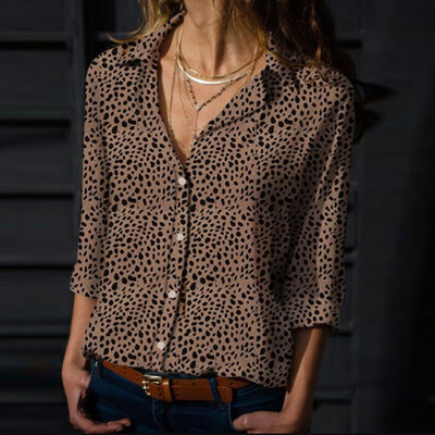 Starmoon Fashion Women Lapel Leopard Print Button Long Sleeves Tops Loose Blouse Shirt
Starmoon Fashion Women Lapel Leopard Print Button Long Sleeves Tops Loose Blouse Shirt
