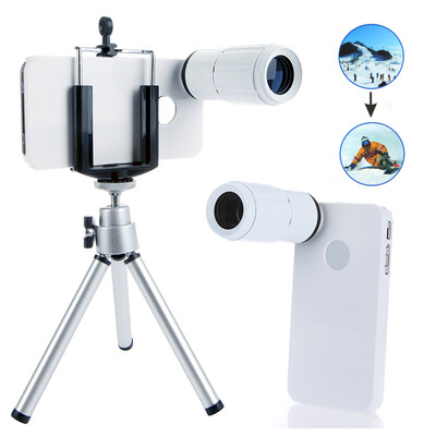 8X Magnification Mobile Phone Telescope Magnifier Optical Camera Lens with Tripod Holder Case for iPhone 4 4s White
8X Magnification Mobile Phone Telescope Magnifier Optical Camera Lens with Tripod Holder Case for iPhone 4 4s White
