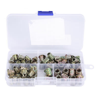 Greensen 70pcs M4 M5 M6 M8 Pre-embedded Flange Cover Thorn Nut Knob Screw Nut for Furniture