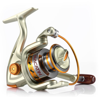 NACATIN Spinning Reel Fishing Gear Fixed Spool Novice Beginner Angler Saltwater Freshwater Ball Bearing
NACATIN Spinning Reel Fishing Gear Fixed Spool Novice Beginner Angler Saltwater Freshwater Ball Bearing