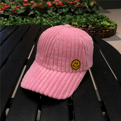 Hat women fallwinter casual couples Joker corduroy baseball cap smiley face embroidery Korean student Cap male tide
Hat women fallwinter casual couples Joker corduroy baseball cap smiley face embroidery Korean student Cap male tide